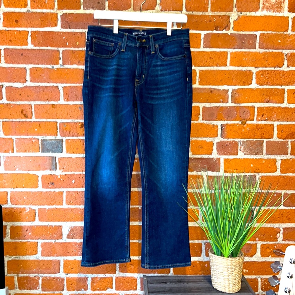 J. Crew Mercantile Jeans Crop Dark Wash, Size 28 - Picture 1 of 9